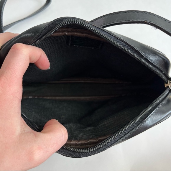 Vintage Loewe Handbag Canvas Leather Anagram Camera Bag Crossbody - Picture 15 of 16